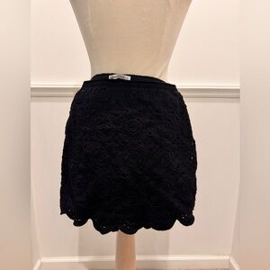 Abercrombie & Fitch Black Lace Skirt
